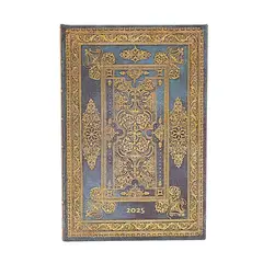 PAPER BLANKS - Agenda 2025 Blue Luxe Mini Vista Semana Tapa Dura