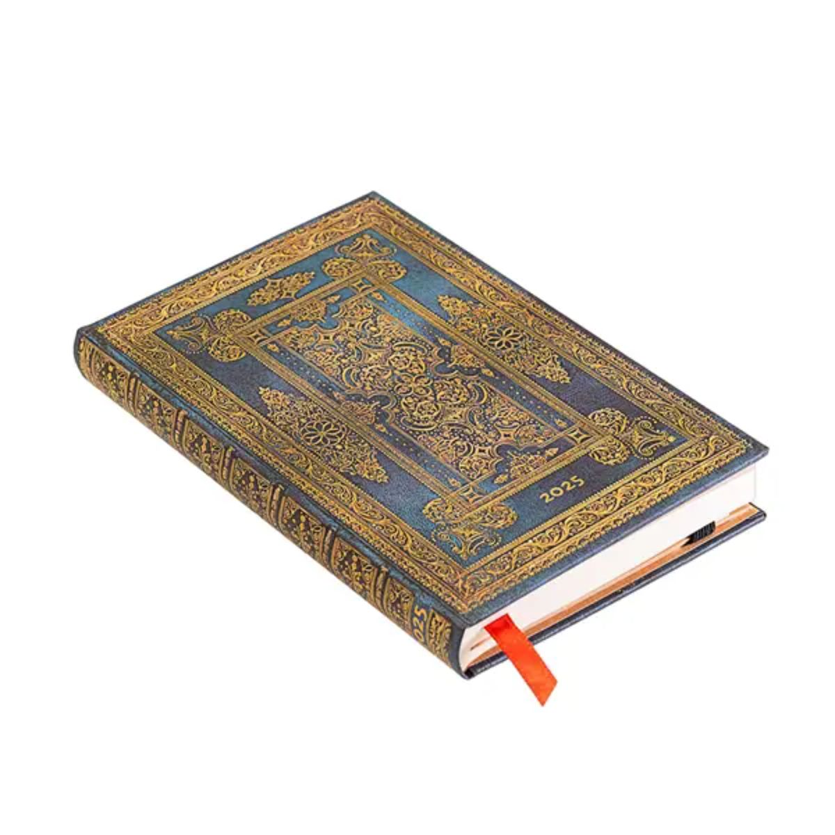 PAPER BLANKS - Agenda 2025 Blue Luxe Mini Vista Semana Tapa Dura