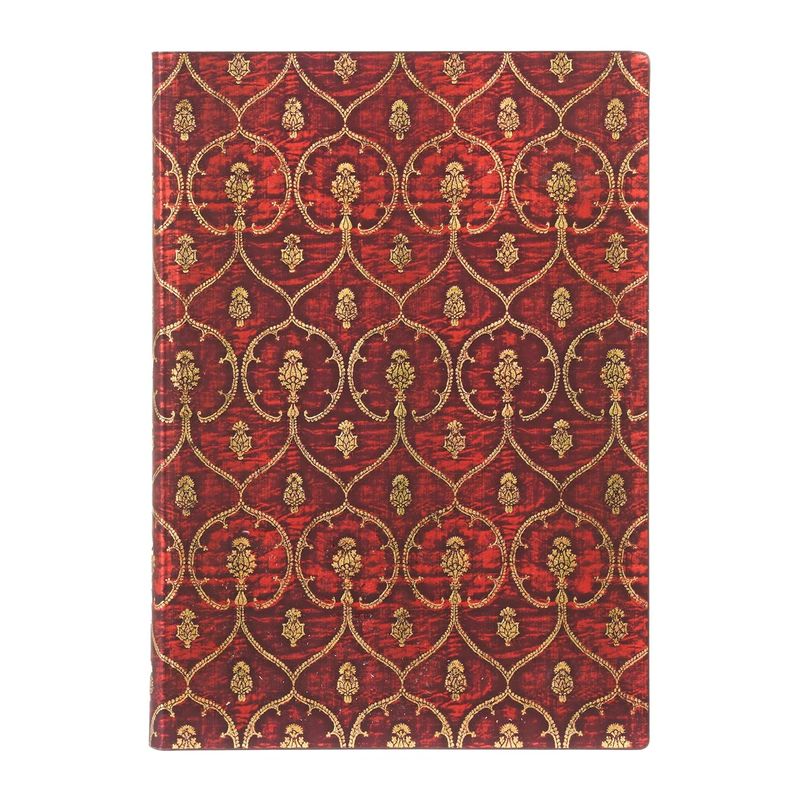 PAPER BLANKS - Libreta Red Velvet Midi Lineas Tapa Flexible