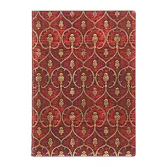 PAPER BLANKS - Libreta Red Velvet Midi Lineas Tapa Flexible