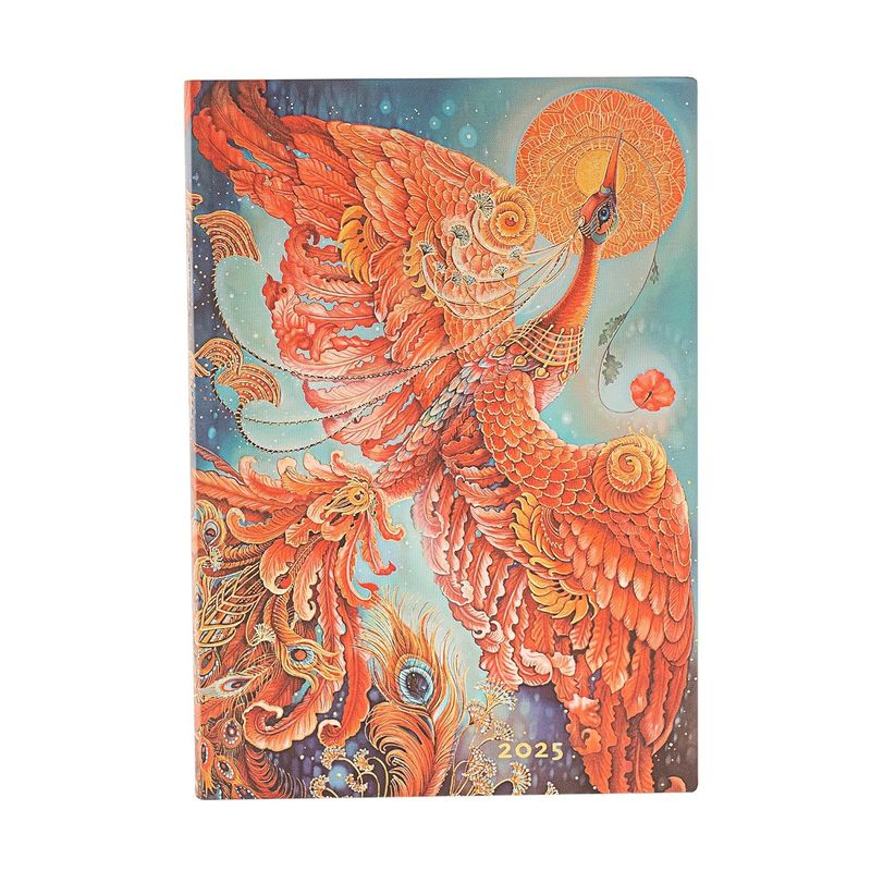 PAPER BLANKS - Agenda 2025 Firebird Midi Vista Dia T.Blanda