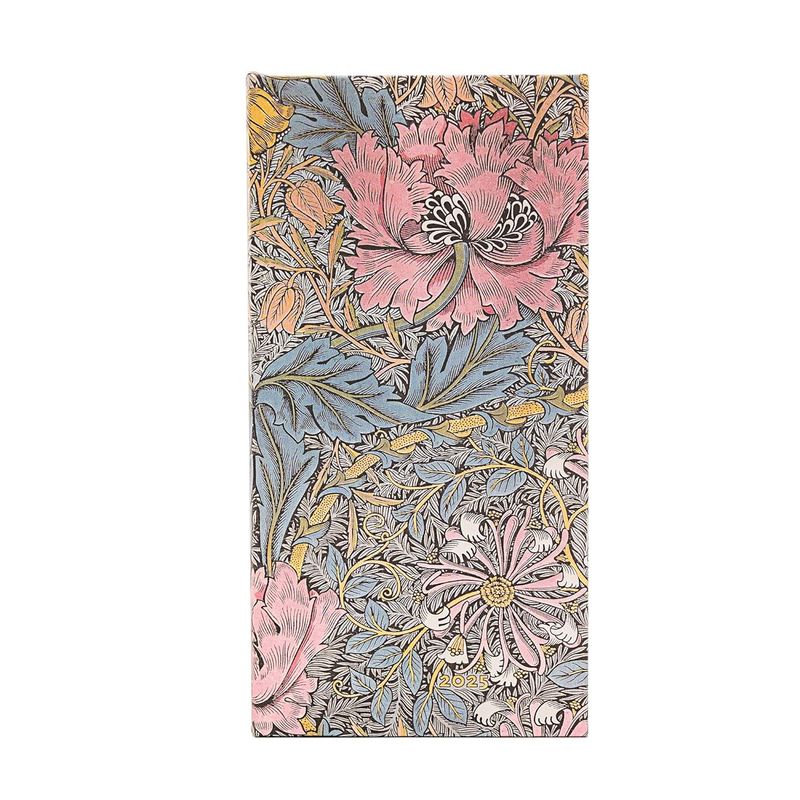 PAPER BLANKS - Agenda 2025 William Morris Madreselva Slim V.Semana T.Dura