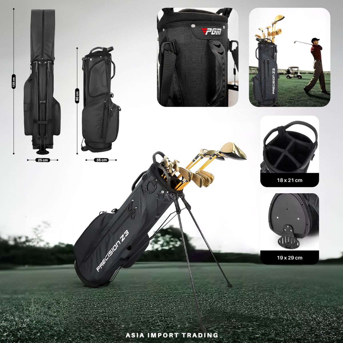 PWRFITNESS - Bolso para palos de Golf QB074