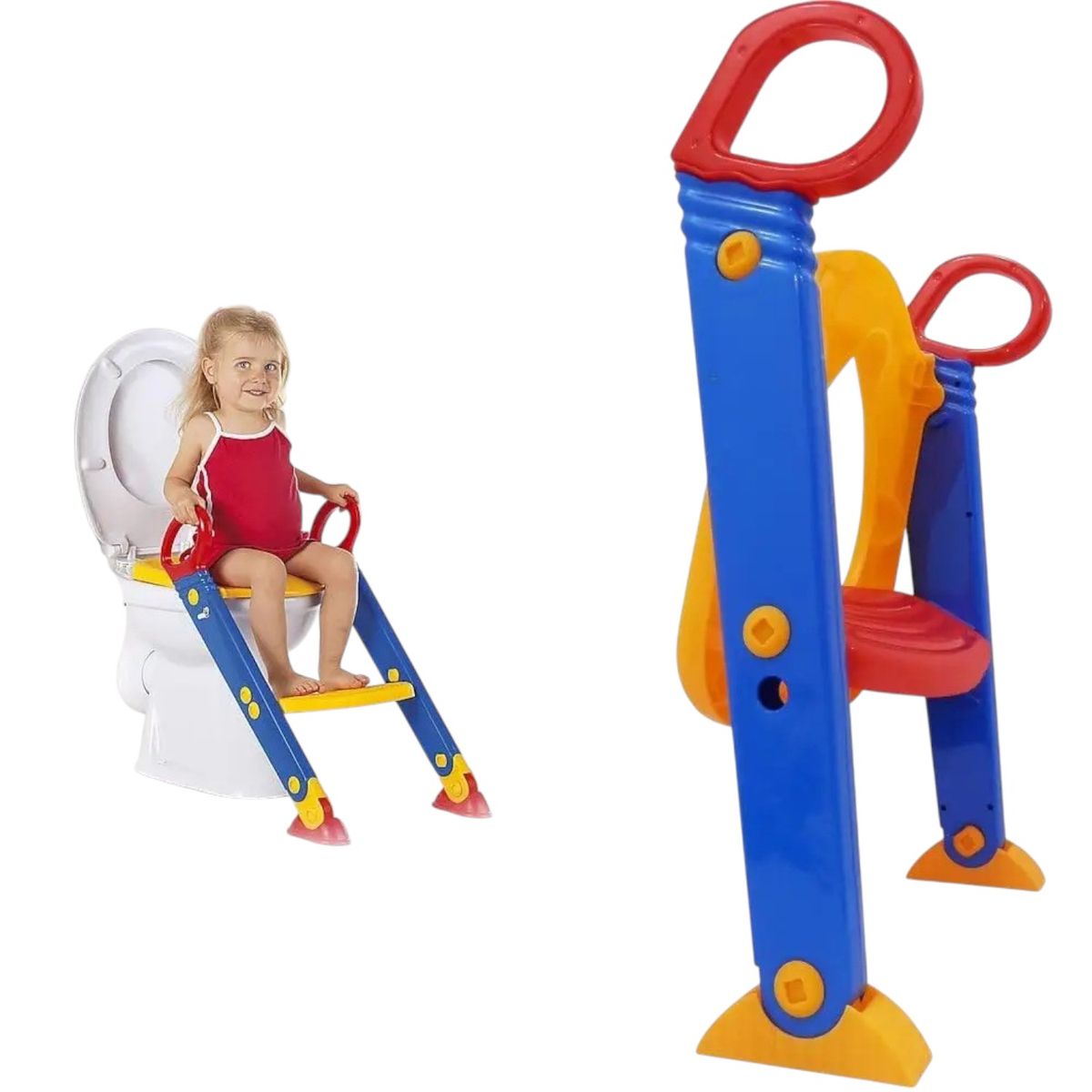 KIDSTAR - Adaptador de Baño con Escalera para Niños