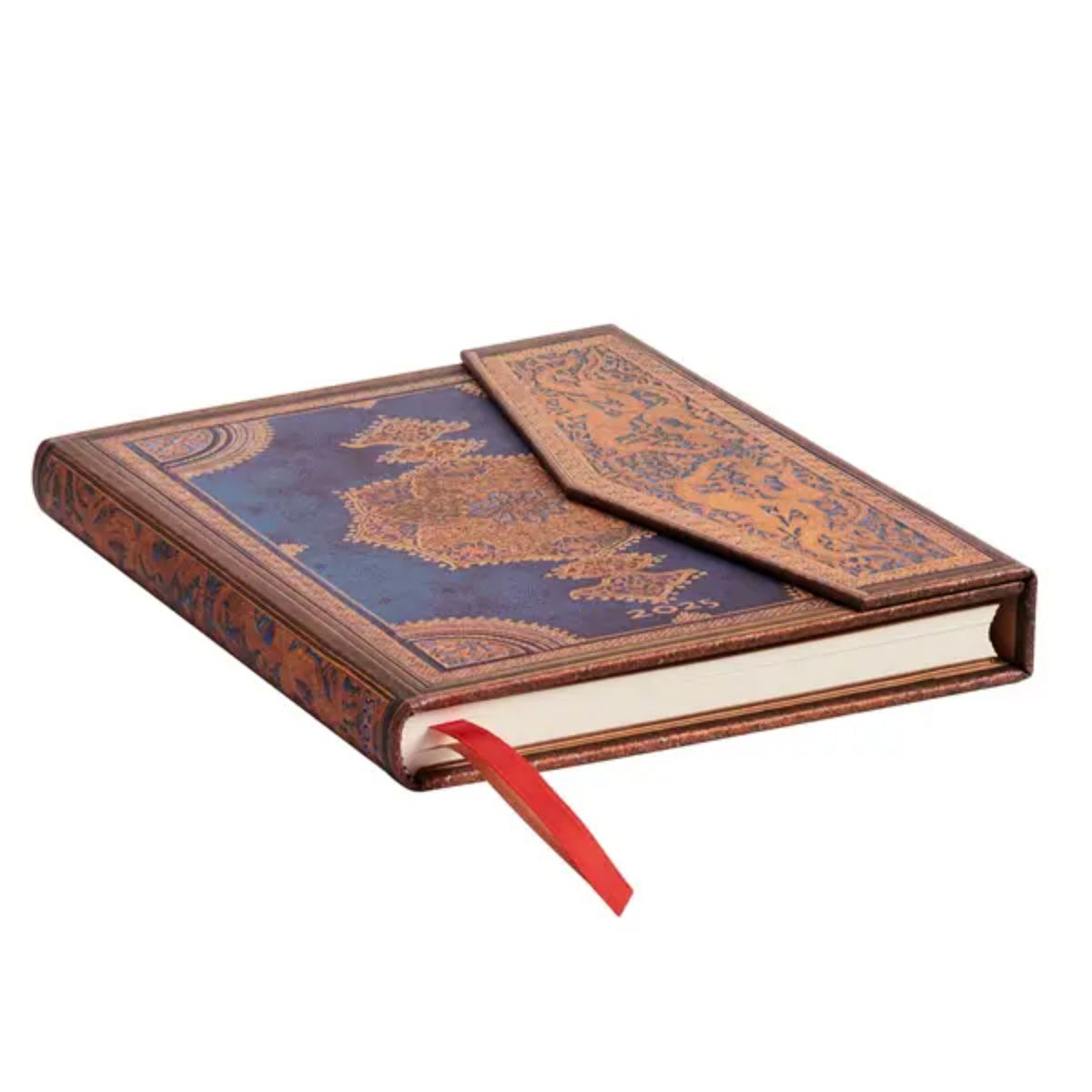 PAPER BLANKS - Agenda 2025 Safavid Indigo Midi Vista Semana Tapa Dura