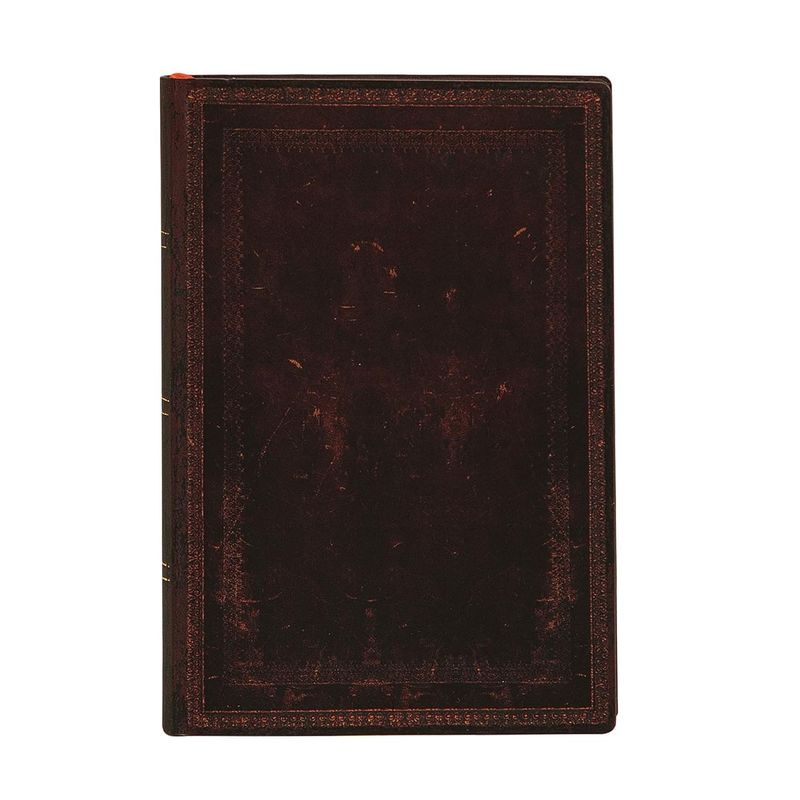 PAPER BLANKS - Libreta Black Moroccan Bold Mini Lineas Tapa Flexible