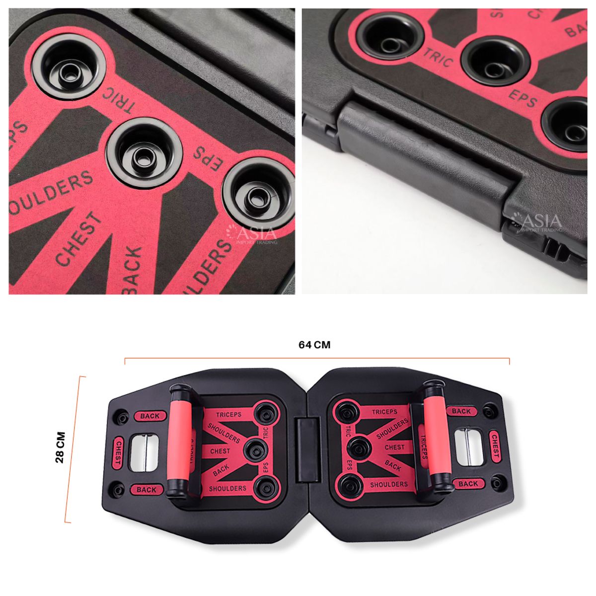 PWRFITNESS - Tabla para Fexiones Multiuso con Bandas Elasticas