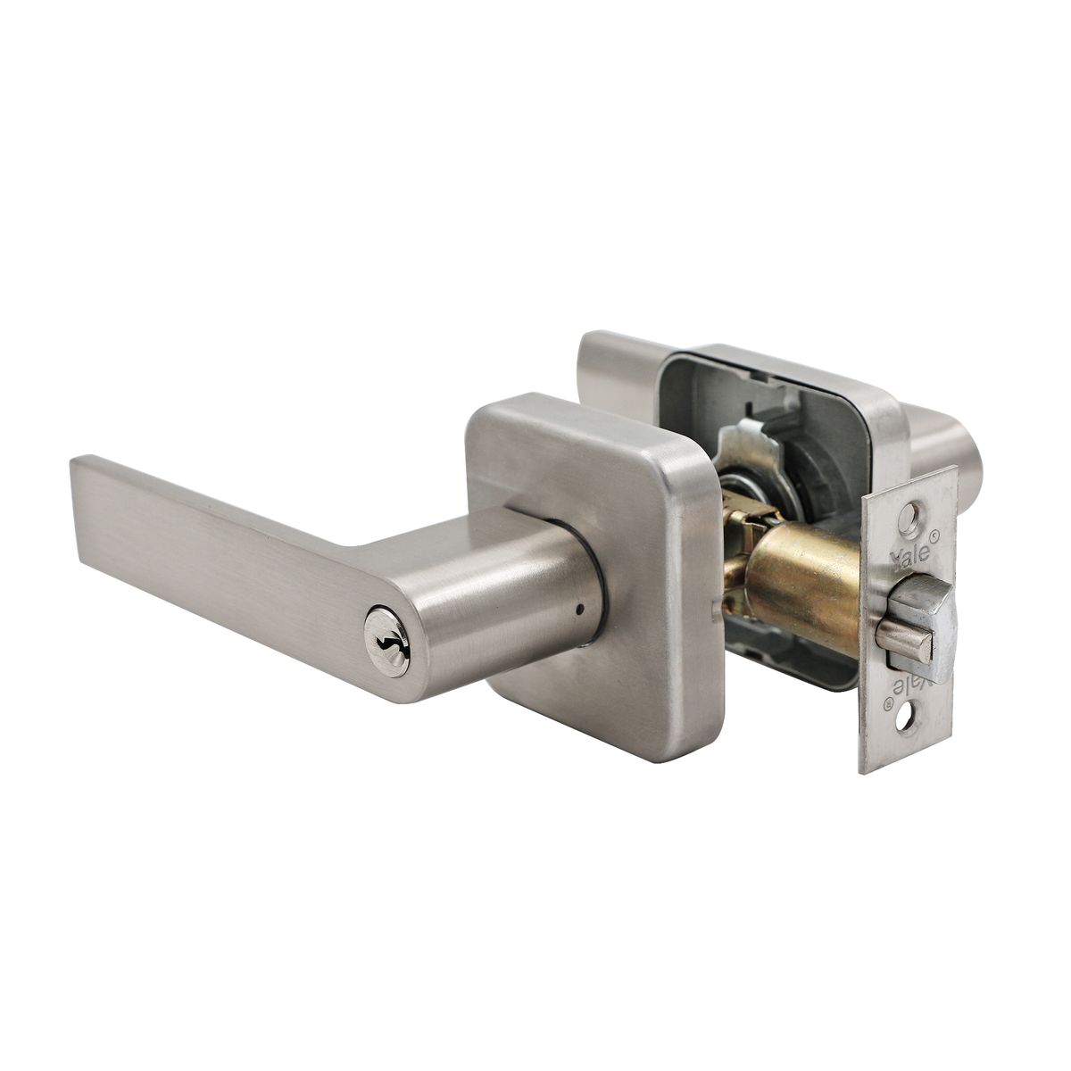 YALE - Cerradura Tubular Yale Bari Oficina/Dormitorio Níquel