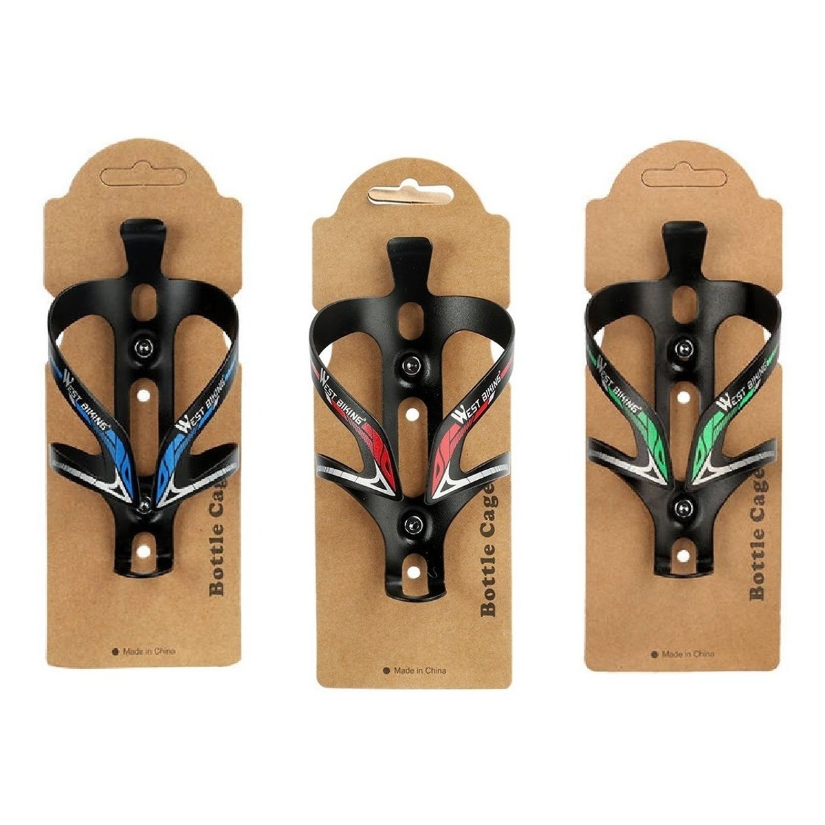 WEST BIKING - Porta Caramañola De Aluminio 27gr Bicicleta Botella