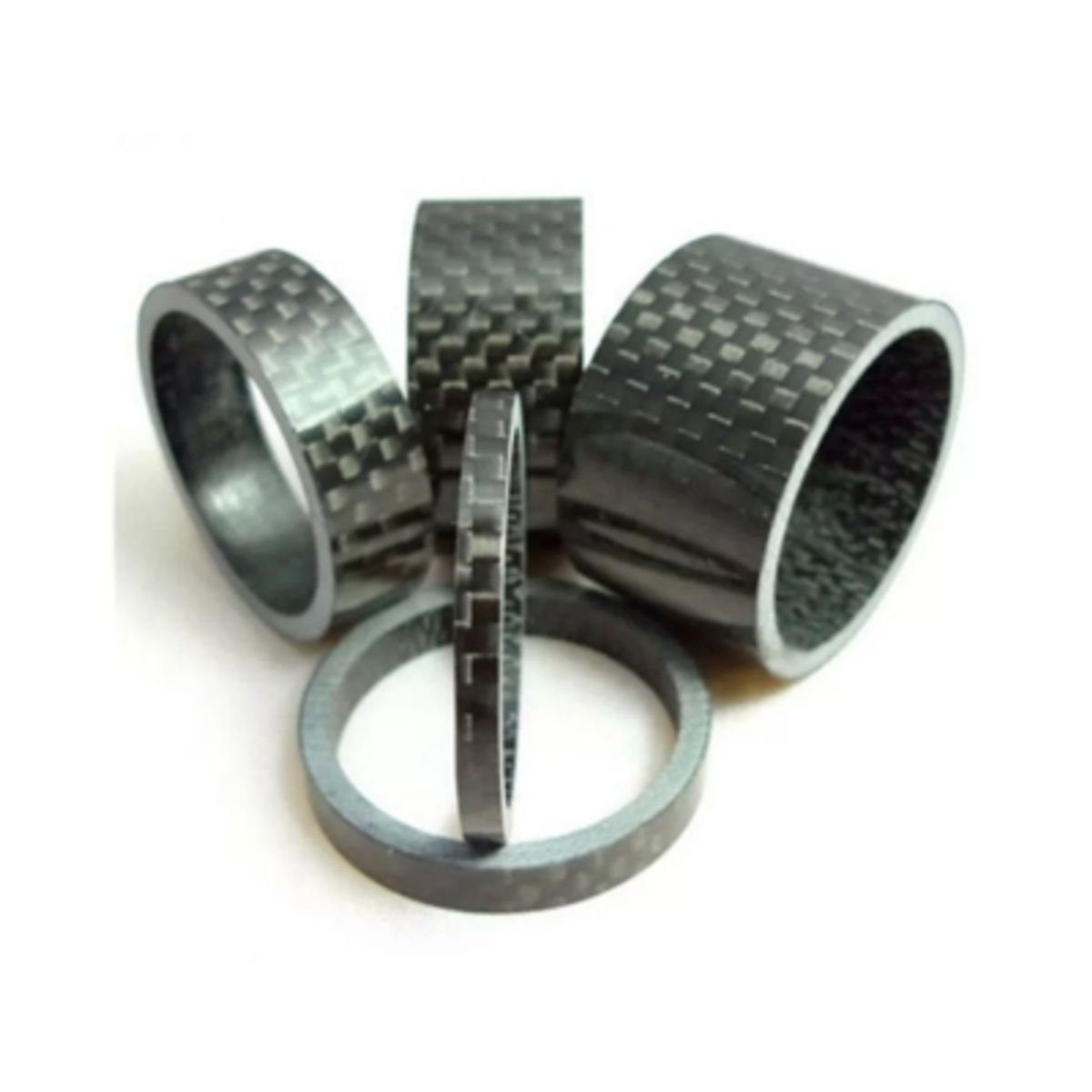 GENERICO - Set Espaciadores De Carbono 7gr Para Dirección Bicicleta