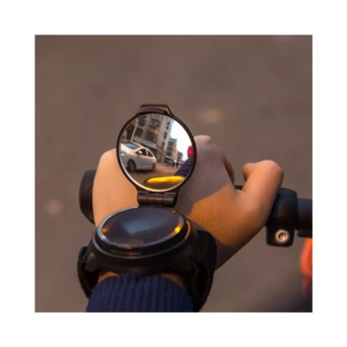 RIDER - Espejo Retrovisor A La Muñeca 360 Grados Para Bicicletas