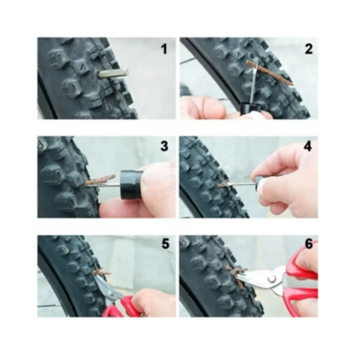 GENERICO - Mechas De Reparación Neumáticos Tubeless Bicicleta tripa