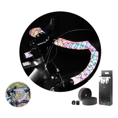GENERICO - Cinta De Manillar Reflectante Geométrica Para Bicicleta