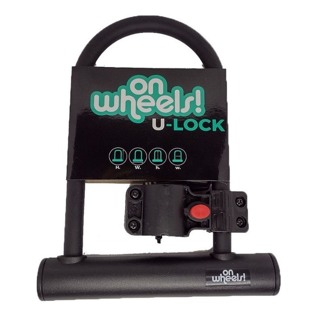 GENERICO - Candado Bicicleta Tipo U-lock Onwheels 24 Cm Con Soporte