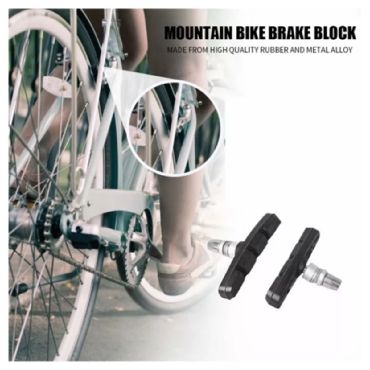 GENERICO - Patines De Freno V-brake Almohadilla Pastilla Mtb Bicicleta