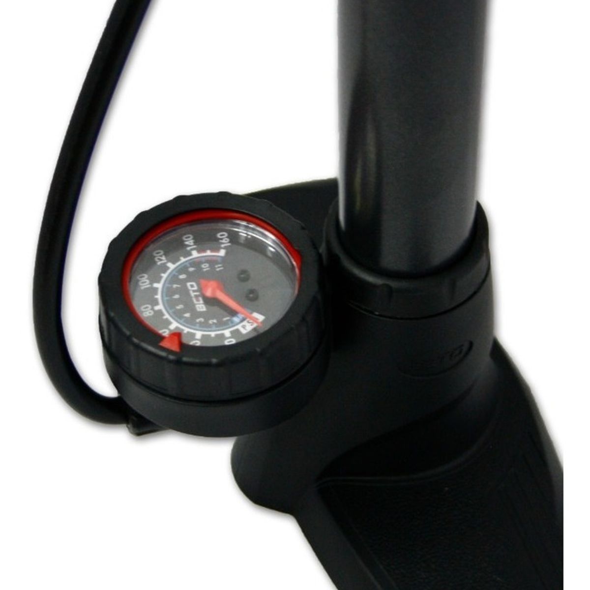 BETO - Bombín De Pie Beto 160 Psi Con Manómetro Presta / Schrader