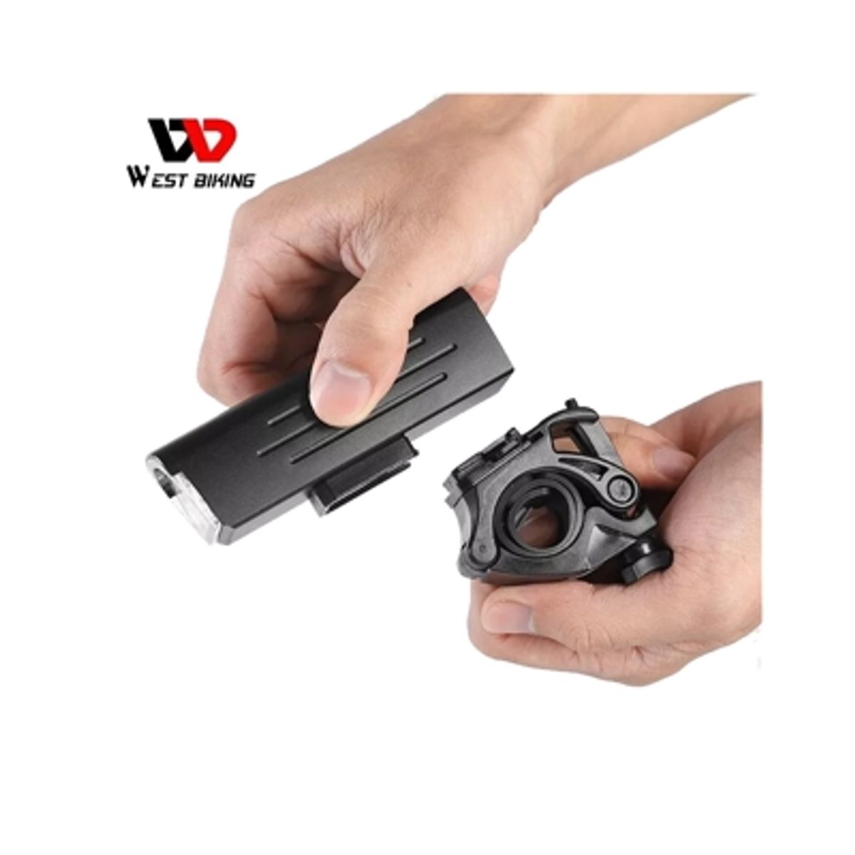 WEST BIKING - Soporte Macho De Luz De Bicicleta Al Manillar Repuesto Foco