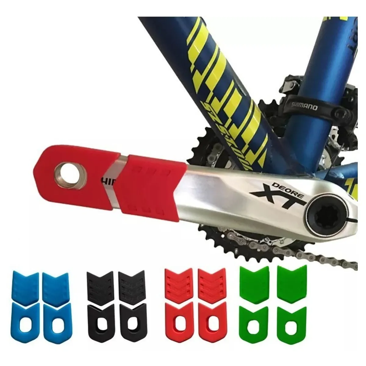 GENERICO - Funda Protector De Silicona Para Biela De Bicicleta Enlee