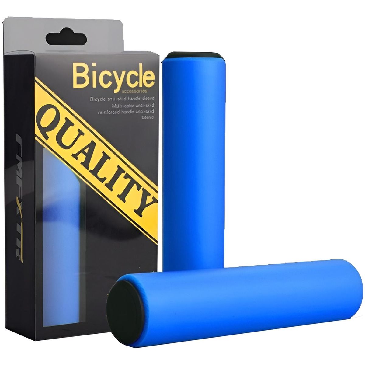 GENERICO - Puños De Silicona Para Bicicletas, Grips, Empuñadura - Azul