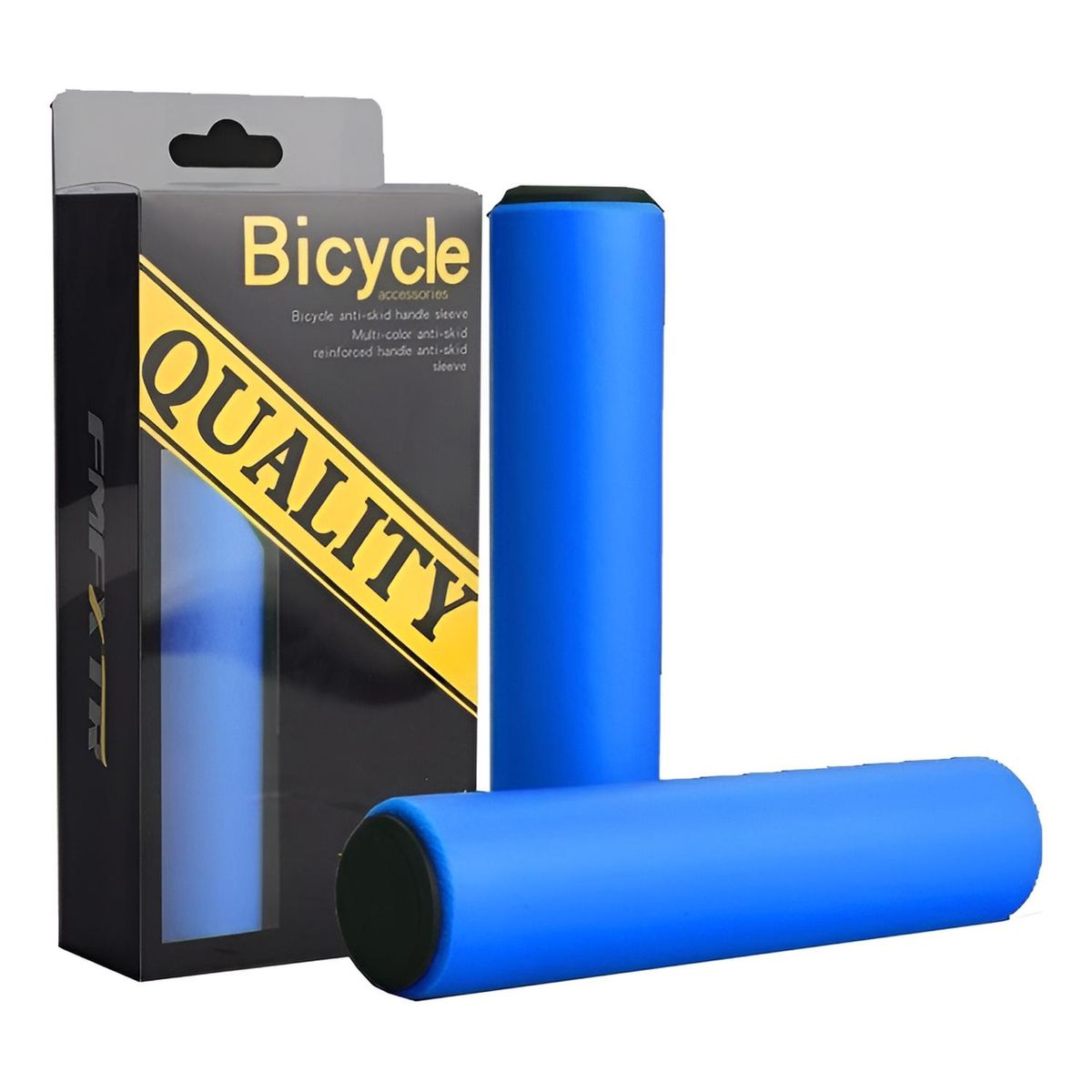 GENERICO - Puños De Silicona Para Bicicletas, Grips, Empuñadura - Azul