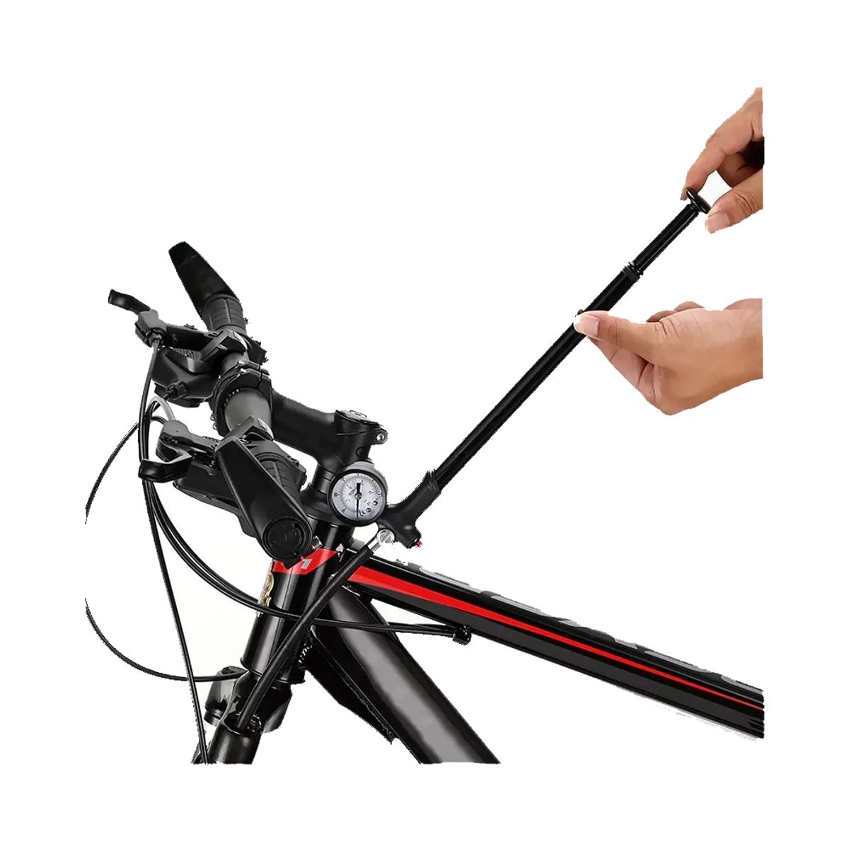 GENERICO - Bombín De Horquilla Y Shock De Aluminio 300 Psi Suspensión