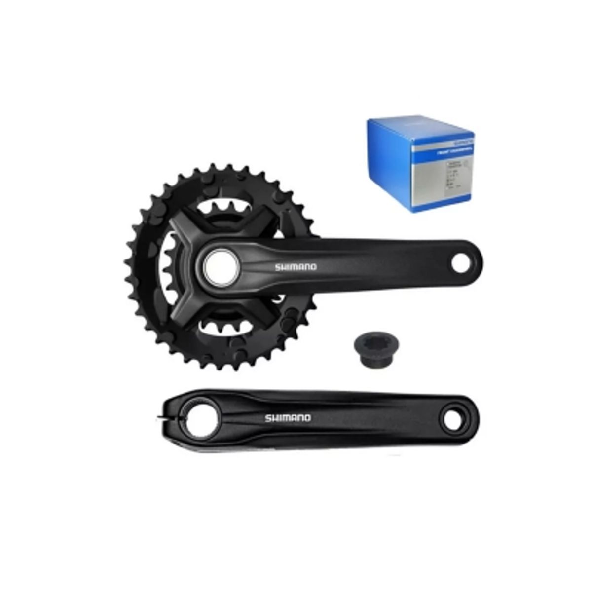 GENERICO - Volante Biela Shimano Alivio 2×9 V 36-22t 175mm Fc-mt210-b2