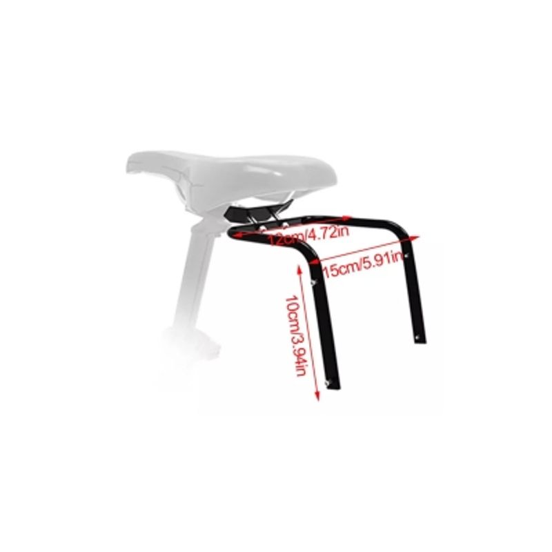 GENERICO - Doble Soporte Trasero Sillín Bicicleta Caramayola Bolso