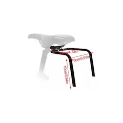 GENERICO - Doble Soporte Trasero Sillín Bicicleta Caramayola Bolso