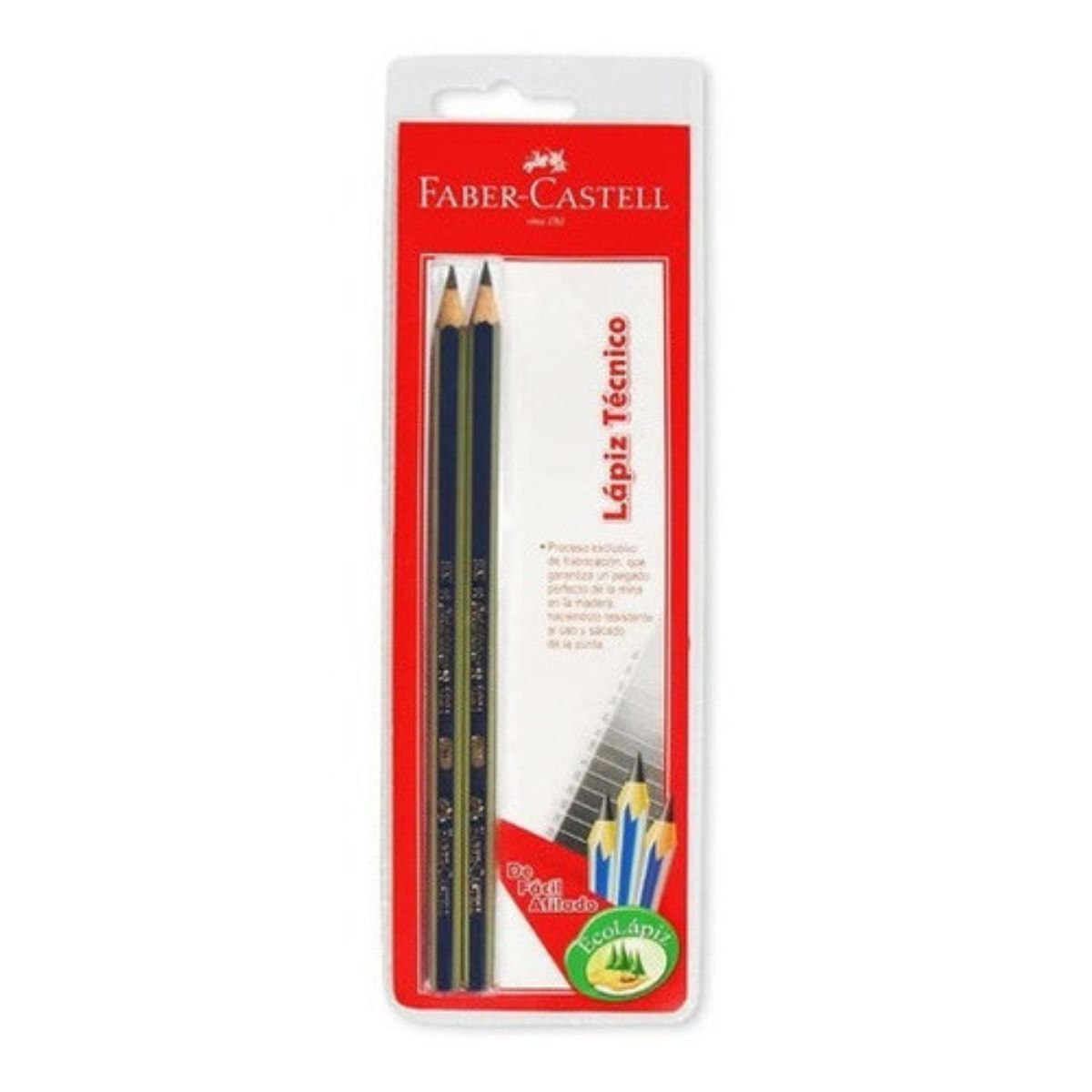 FABER-CASTELL - Lápiz Grafito Goldfaber Faber-Castell 1221 H x2 uds.