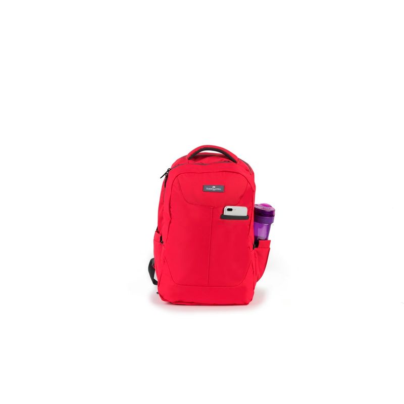 FABER-CASTELL - Mochila Urban 26l Faber-Castell Rojo/Gris