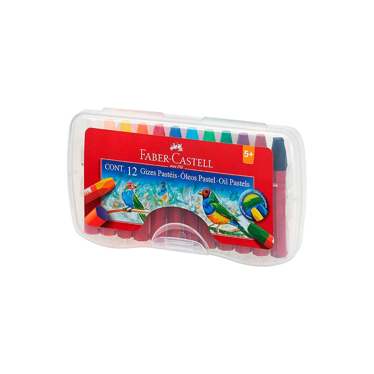FABER-CASTELL - Lápiz Pastel Oil Maleta Faber-Castell x12 Colores
