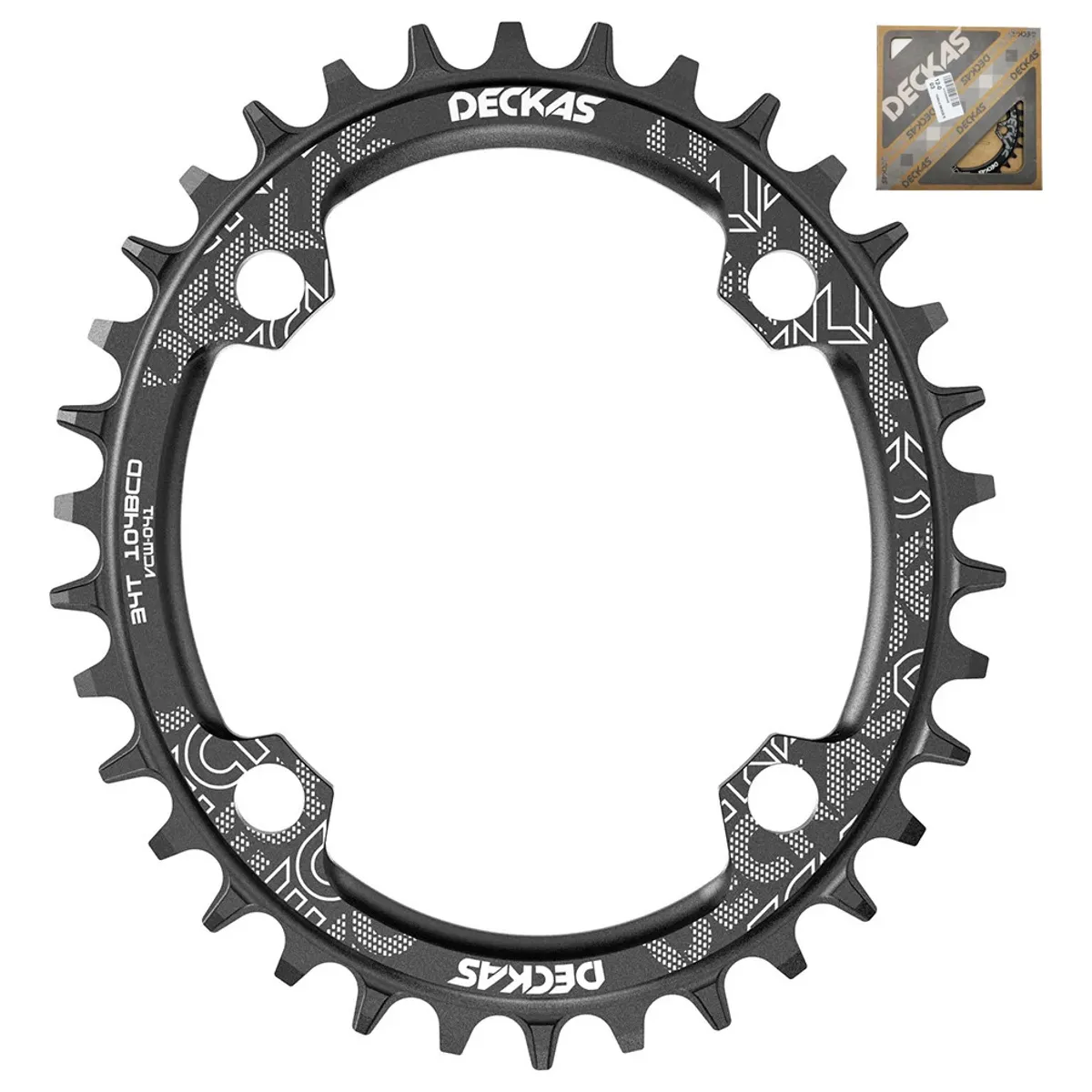 GENERICO - Plato Ovalado Mtb Narrow Wide Bicicleta 30t 32t 34t 36t 38t
