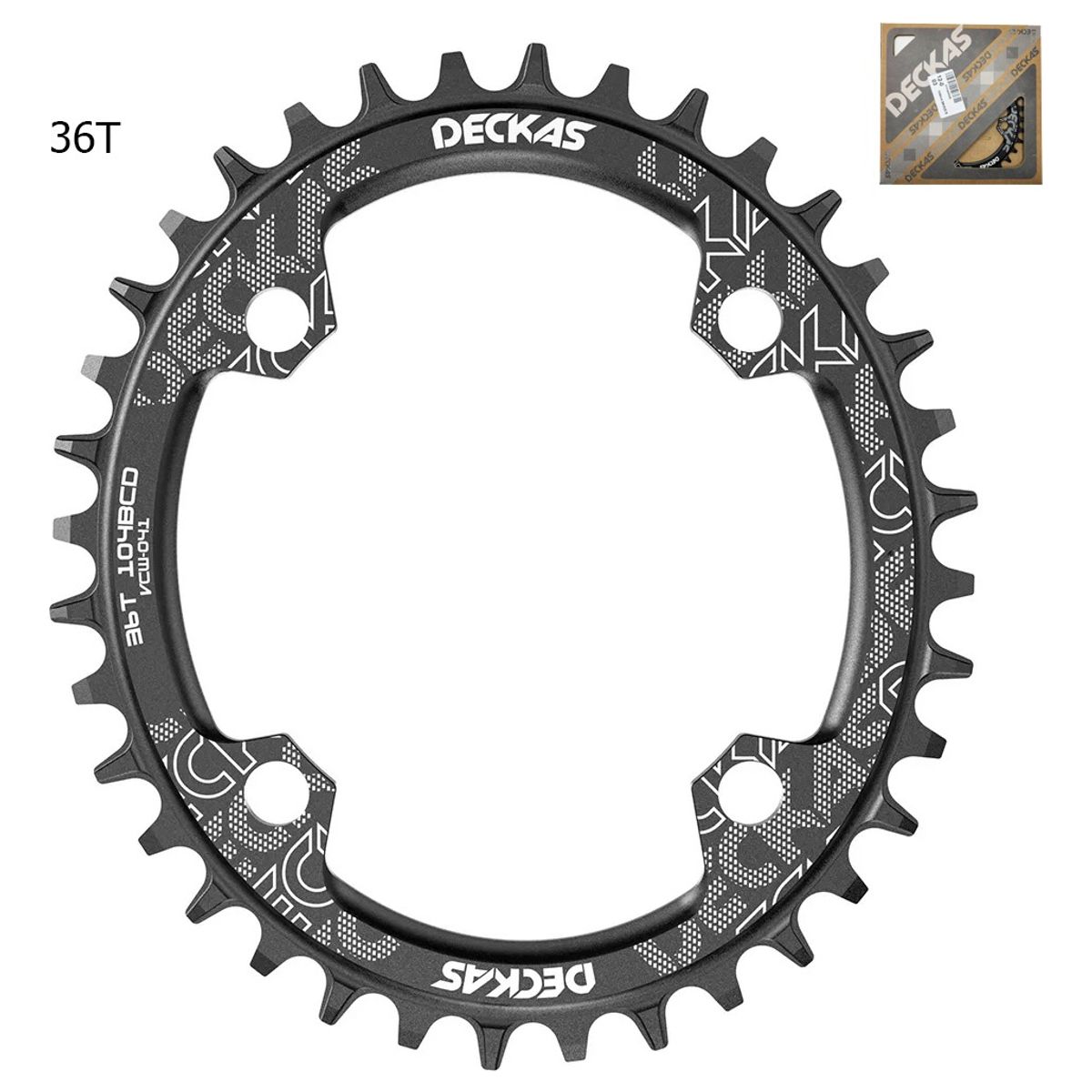 GENERICO - Plato Ovalado Mtb Narrow Wide Bicicleta 30t 32t 34t 36t 38t