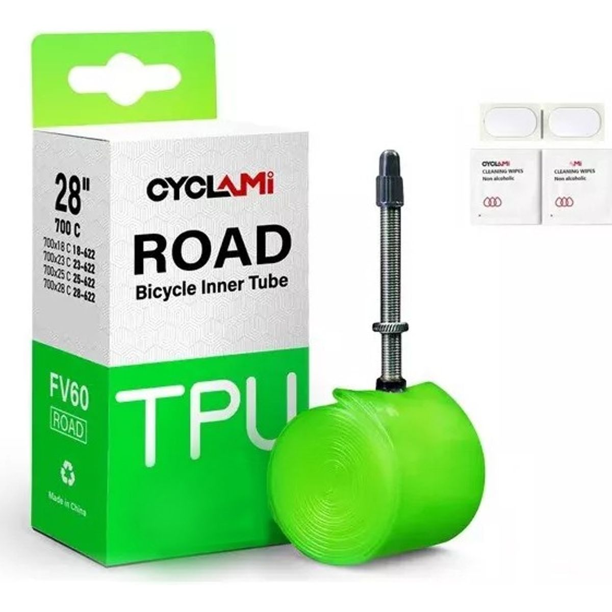 GENERICO - Cámara Bicicleta Tipo Tubolito Ruta 700 X 18-28c Vf 60mm