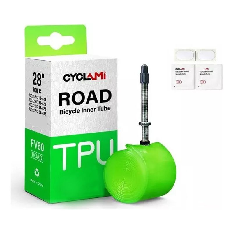 GENERICO - Cámara Bicicleta Tipo Tubolito Ruta 700 X 18-28c Vf 60mm