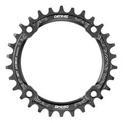 GENERICO - Plato Redondo Mtb Narrow Wide Bicicleta 30t 32t 34t 36t 38t - Azul