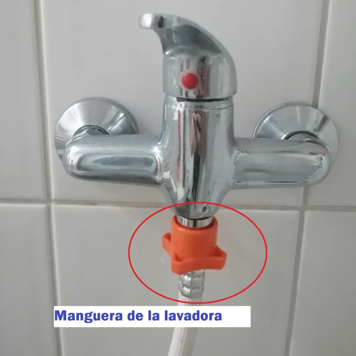GENERICO - Adaptador Ducha A Lavadora (bidet  Tina  Manguera Jardín)