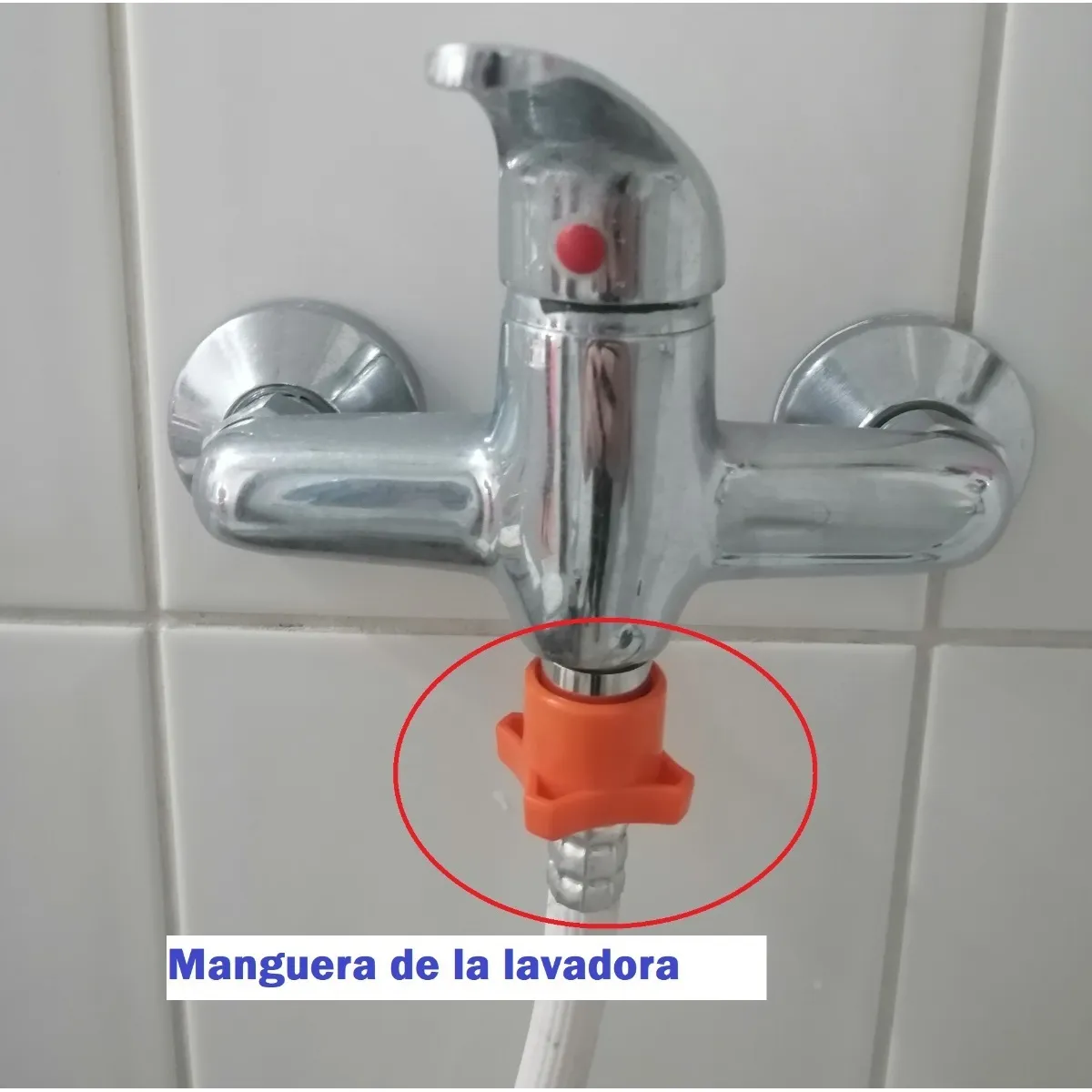 GENERICO - Adaptador Ducha A Lavadora (bidet  Tina  Manguera Jardín)