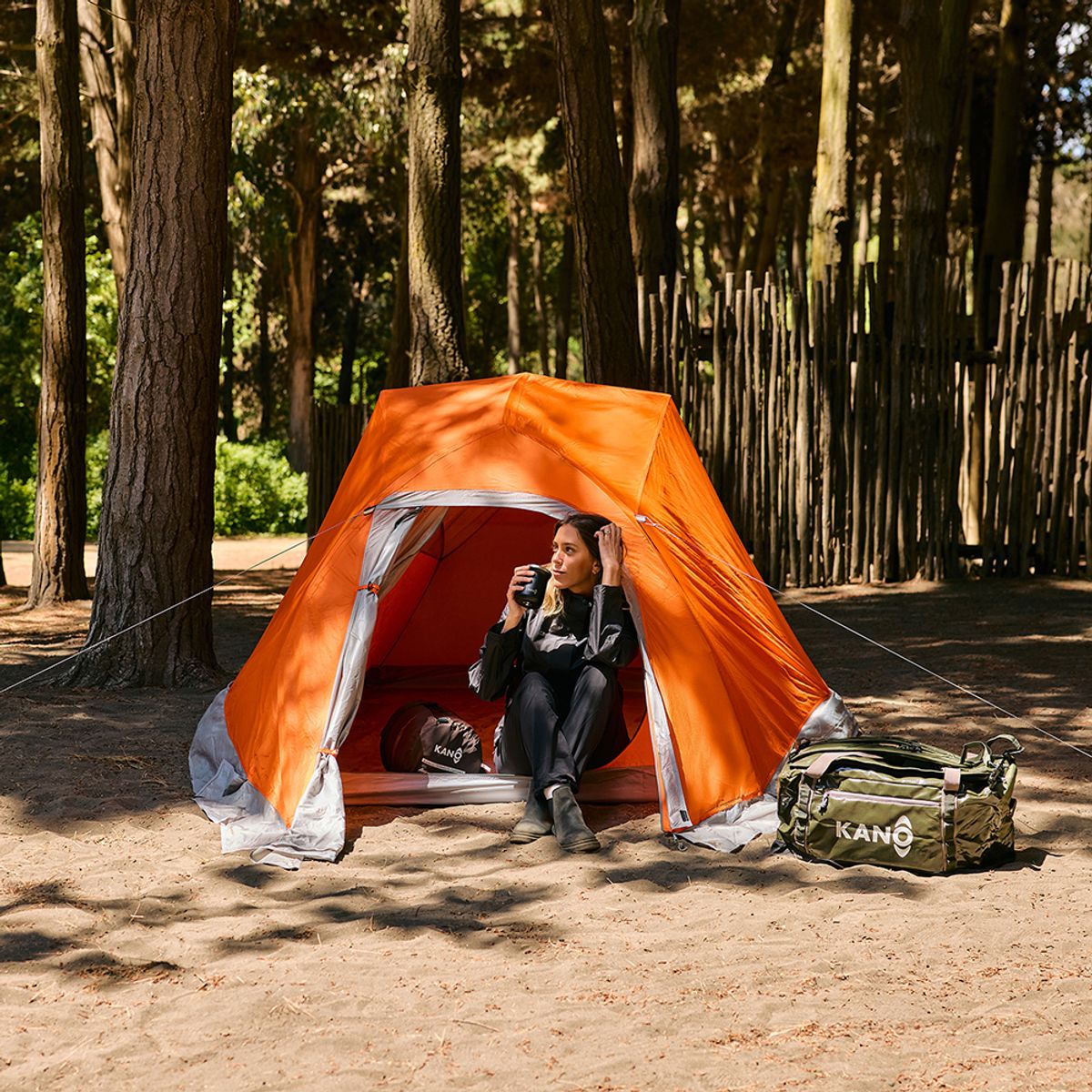 KANO - Carpa Técnica Neltume 2 Personas 4 Estaciones Camping Impermeable