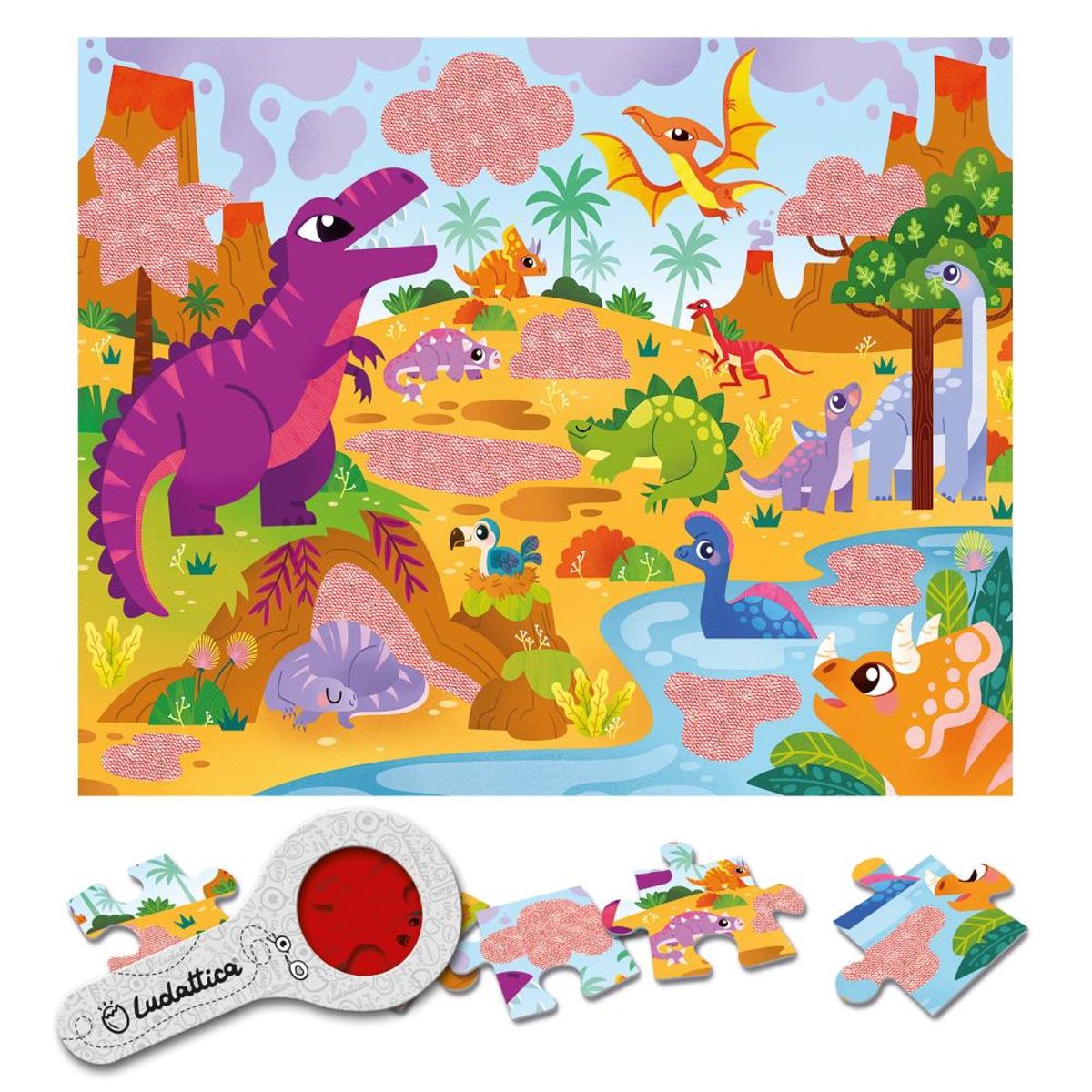 LUDATTICA - Puzzle Secreto Los Dinosaurios Ludattica