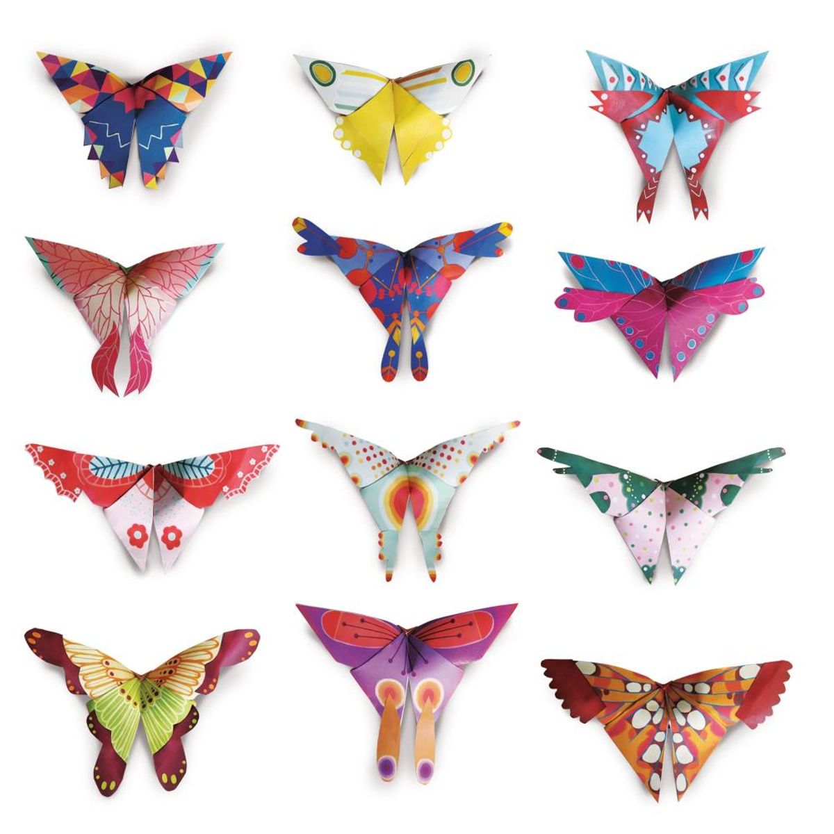 LUDATTICA - Origami Fácil 12 Mariposas Ludattica