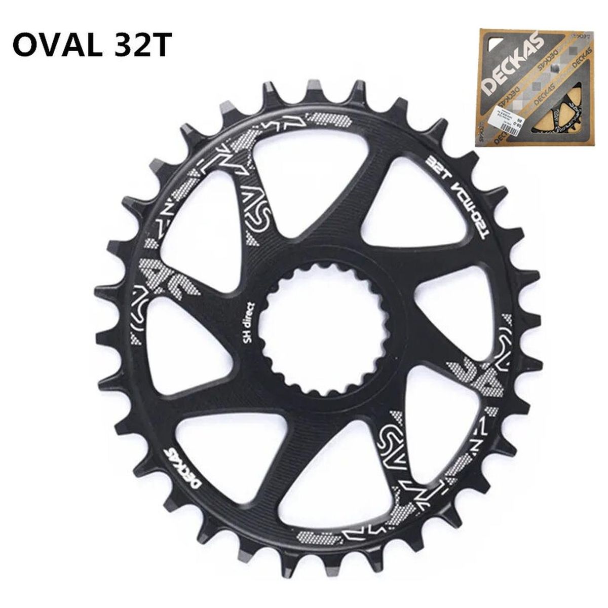 GENERICO - Plato Ovalado 12v 32t Direct Mount Compatible Shimano
