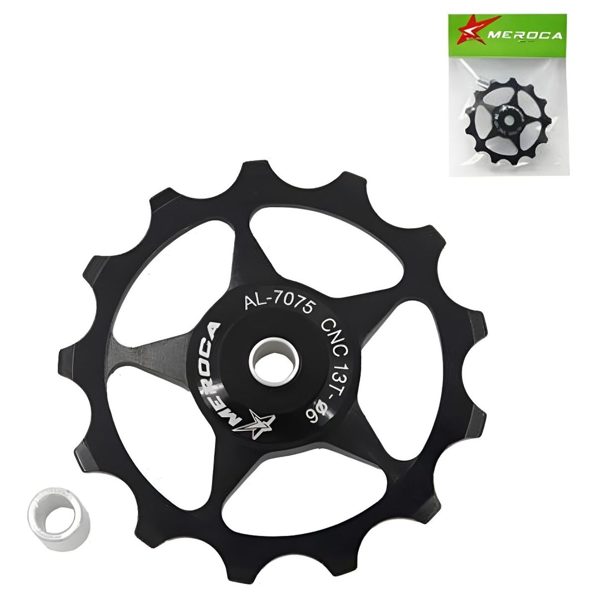 GENERICO - Roldana Pata Desviador  Trasero 11t 13t 6mm Bicicleta Polea