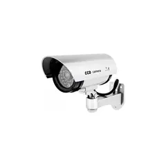 IMPORTCLICK - Cámara Seguridad Falsa LED Gris