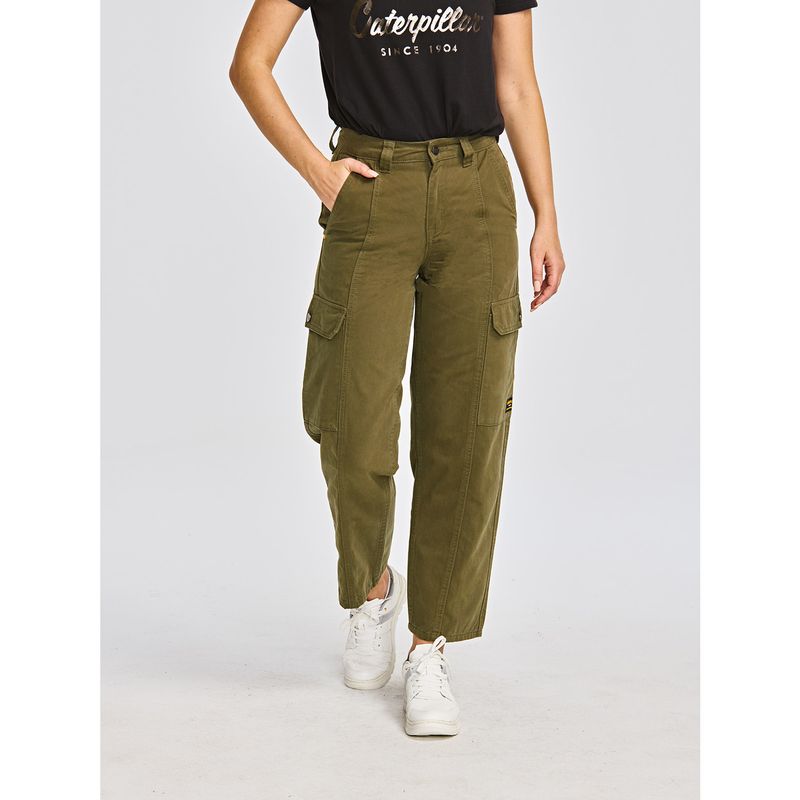 CAT - Pantalón Cargo tiro alto Mujer Heritage Unif Verde CAT