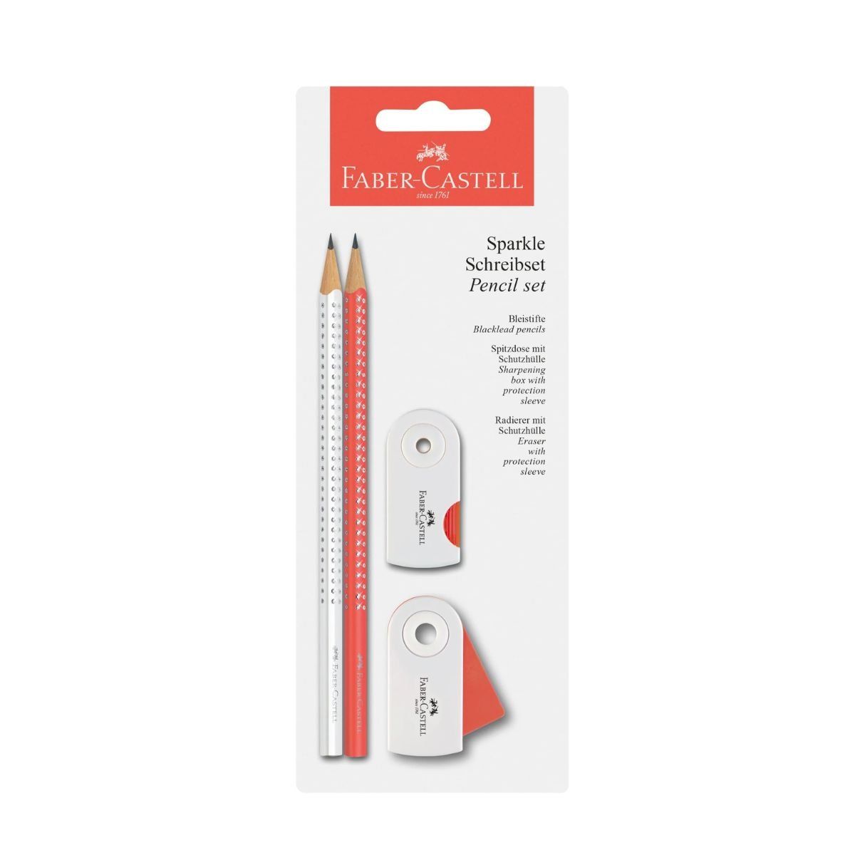 FABER-CASTELL - Set Sparkle coral-neón/blanco - BC