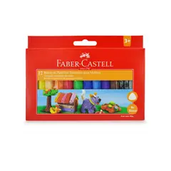 FABER-CASTELL - Plastilina Jumbo x12 Colores