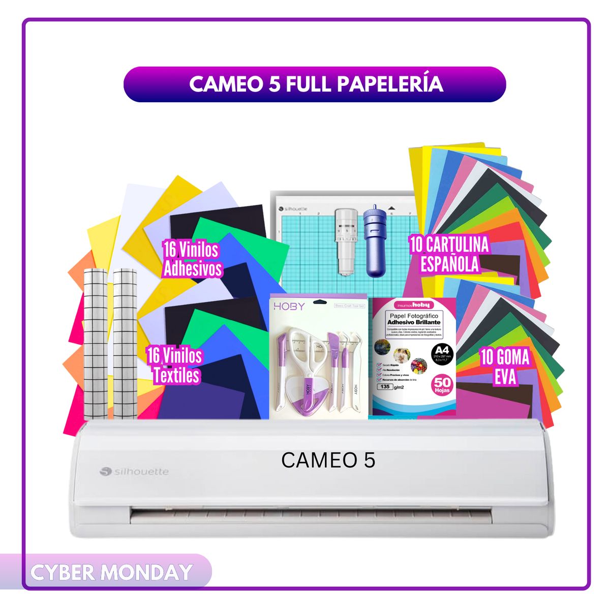 SILHOUETTE - Cameo 5 Blanca FULL PAPELERIA OCM 01