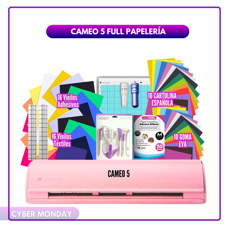 SILHOUETTE - Cameo 5 Rosada Full Papelería OCM 02