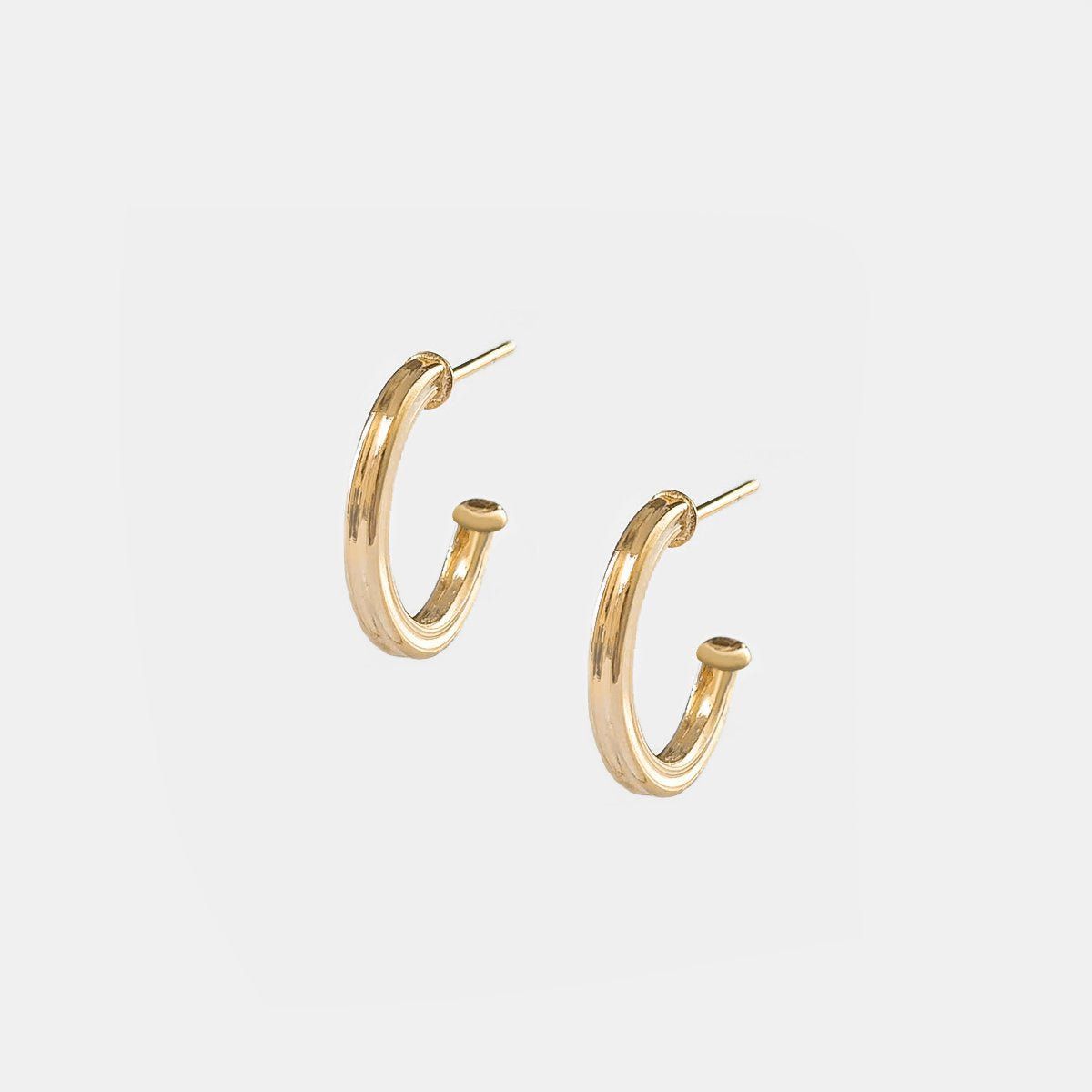 PSK JOYAS - Argolla Mujer Enchape Oro 18kt Liso Psk Joyas Veneto 1,7 Cm